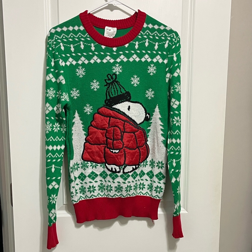 Peanuts Holiday Sweater Small
